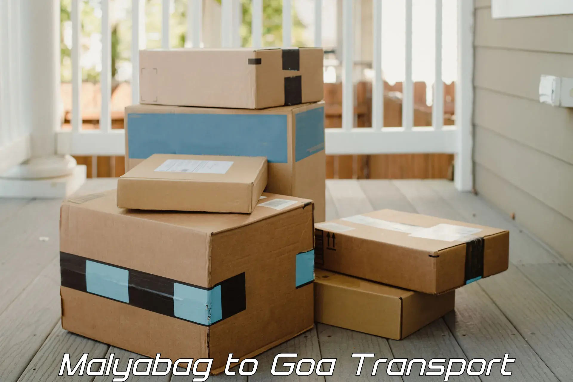 Package delivery services Malyabag to South Goa